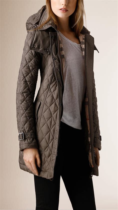 burberry quilted coat long|Burberry quilted coats for women.